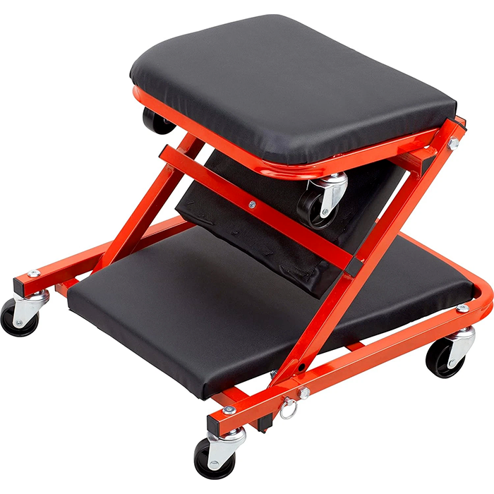 TABOURET D'ATELIER ROULANT 2 EN 1